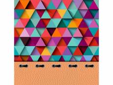 Coussin triangles couleurs - 45 cm x 45 cm