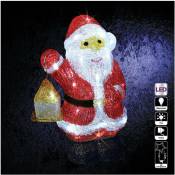 Fééric Lights And Christmas - Décoration lumineuse Père Noël avec lanterne 40 led h 30 cm - Feeric Christmas - Rouge