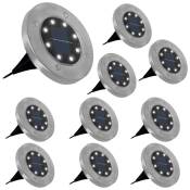 Idmarket - Lot de 10 disques solaires à led spots