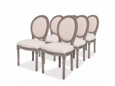 Lot de 6 chaises de salle à manger cuisine design