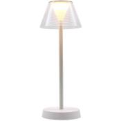 Lumisky - Lampe de table sans fil led beverly white Blanc Plastique H34CM - Blanc