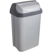OKT - 2053712 roll-top poubelle plastique argent/anthracite