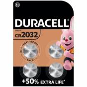 Pile bouton lithium Duracell 2032 lot de 4