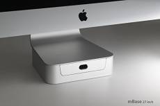 Rain Design 10044 mBase Stand for iMac - Support de bureau - 27 pouces - Argenté
