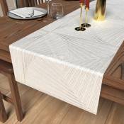 Soleil D Ocre - Chemin de table 40x180 cm luxury blanc, par Soleil d'Ocre - Blanc