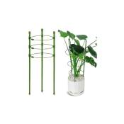 Springos - Support d'anneau de 60 cm pour plantes et fleurs vert