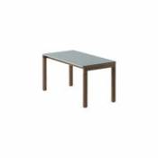 Table basse Couple / 84.5 x 40 x H 40 cm - Plateau grès réversible - Muuto bleu en céramique