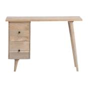 Table bureau en bois marron 110 cm