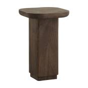 Table d'appoint en bois de manguier marron 32 x 48,5