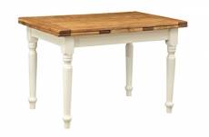 Table extensible en bois de tilleul massif, style country,