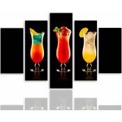 Tableau cocktails - 300 x 140 cm - Multicolore