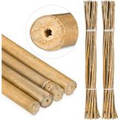 Tiges en bambou 105 cm, lot de 50, en bambou naturel, tuteur pour plantes ou décoration, bâtons pour bricoler, naturel