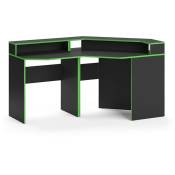 Vicco - Table d'ordinateur "Kron Noir/Vert Set 5