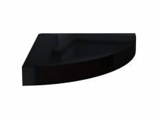 Vidaxl 323889 floating corner shelf high gloss black 25x25x3,8 cm mdf 323889