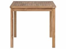 Vidaxl table de jardin 80x80x77 cm bois de teck solide 44996