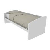 600SE - Canapé-lit de forme simple 80x190 - blanc
