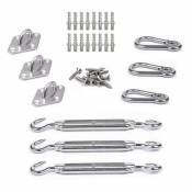 Afg Diffusion - Kit inox fixation voile d'ombrage 3