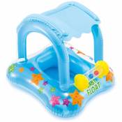 Anneau de natation pour enfant, bouée de piscine gonflable pour enfants, anneau de bain flottant avec parasol, siège de piscine pour bébé pour