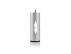 Bellecour literie | pied de lit cylindrique lumineux gris hauteur 16 cm (vendu à l'unité) 3PD02.M.LG.06.16