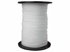 Bobine de corde tressée 3 mm x 100 m - blanc