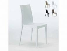 Chaises jardin poly-rotin empilable bar bistrot lot