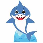 Figurine en carton Baby Boy Shark (Bleu) 93 cm