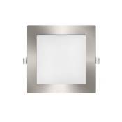 Iluminashop - Downlight Panneau led Carrée Nickel 18W Blanc Froid 6400K