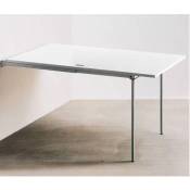 Inside75 - table console extensible pallo design blanche - blanc