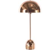 Lampe à Poser Lampe de Chevet Design en Métal Cuivré E27 Max 60 w Éclairage Parfait pour Chambre ou Salon Moderne et Industriel Beliani Noir