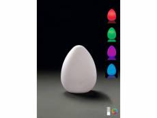 Lampe huevo egg de table induction led rgb outdoor ip65, 120lm, blanc opal