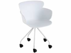Paris prix - fauteuil de bureau design "eva" 81cm blanc