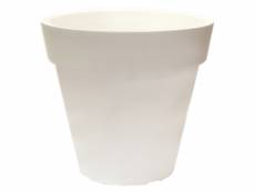 Pot en polyéthylène par rotomold white 35x30 cm