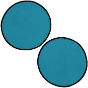 Set de table diabolo traité téflon Rond 38 cm - Bleu