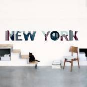 Sticker mural NEW YORK, Lettres gratte-ciels