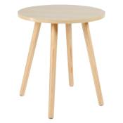 Table d'appoint Ronde Bois Ostaria Naturel