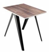 Table rectangulaire Sanba / 60 x 75 cm - Serax noir en métal