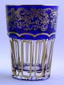 Tasse à thé avec décorations en Cristal en Bleu