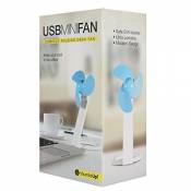 Thumbs Up ! Mini USBFAN Vetilatore de Bureau USB Blanc Bleu