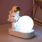 Universal Lampe de bureau moderne astronaute art deco table lumineuse en résine chambre idee salon grenier deco espace homme burea