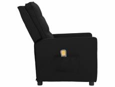 Vidaxl fauteuil de massage noir tissu