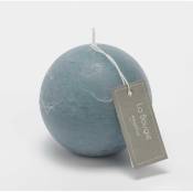 Amadeus - Bougie grande sphère 8 cm (lot de 6) - Bleu