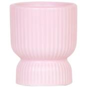 Cache-pot Diabolo - forme classique - couleurs pastels délicates - rose - adapté aux pots de 6cm