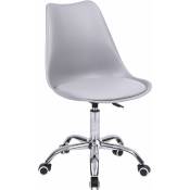 Chaise de bureau réglable en hauteur grise anne -