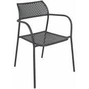 Chaise de fauteuil empilable de jardin avec structure