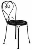 Chaise empilable 1900 / Métal - Fermob noir en métal
