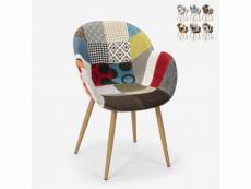 Chaise patchwork de cuisine salon design nordique patchwork