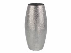 Gracieux vase décoratif bombé en argent cod.0183688