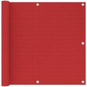 Helloshop26 - cran de balcon 90 x 500 cm pehd rouge - Rouge
