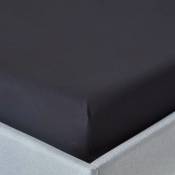 Homescapes - Drap-housse Noir 100% coton Égyptien