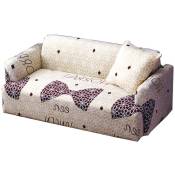Housse de canapé 3 places imprimée pour longueur 190-230 cm confortable et résistant